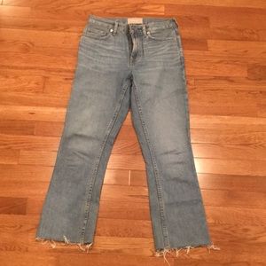 Everlane high rise kick crop flare